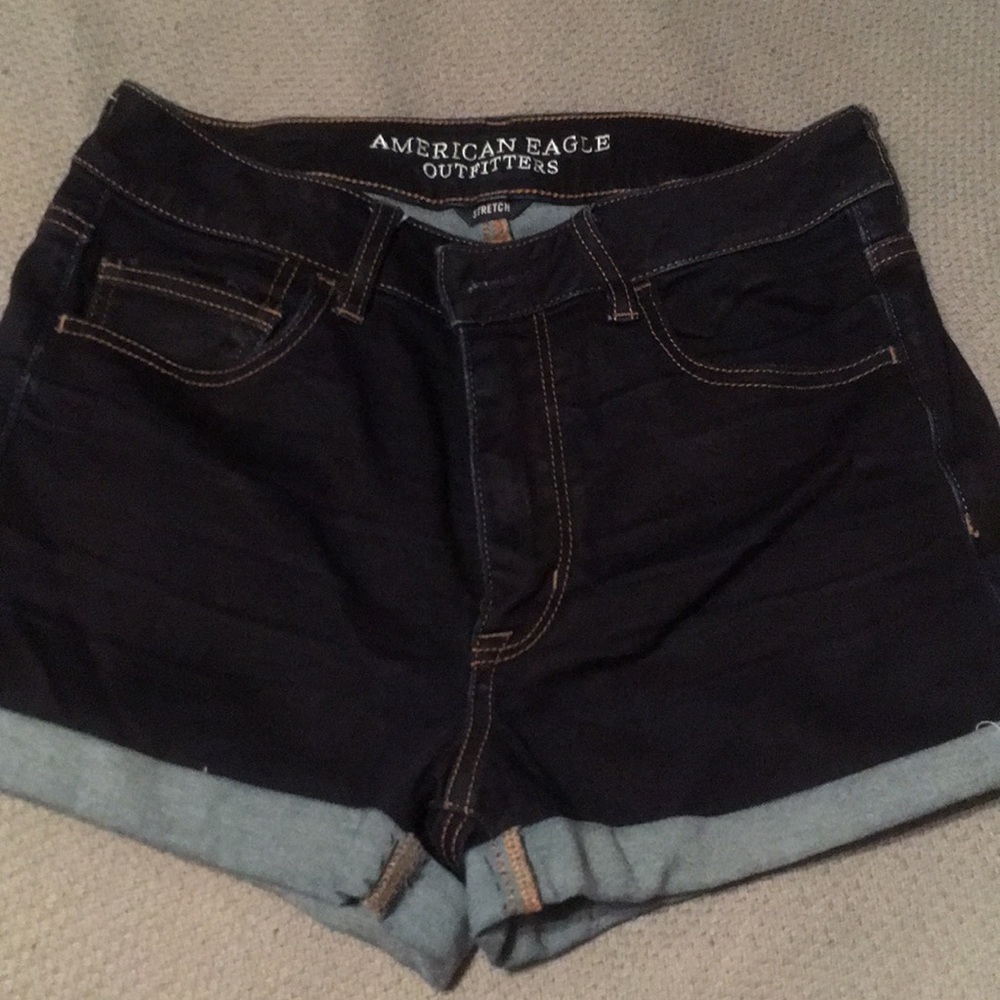 American Eagle hi-rise shortie shorts, size 12